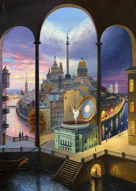 Петербургская фантазия. Утро, день и ночь. Шкатулка-Мариинка.