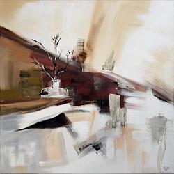 Тишина на грани рассвета 100×100