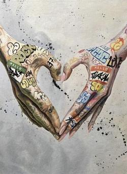 Сердце в стиле Rock & Love