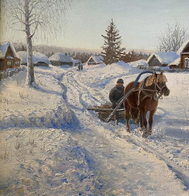 Зимний день в деревне