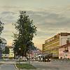 г.Озеры, вечер.