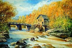 Мельница. Золотая осень