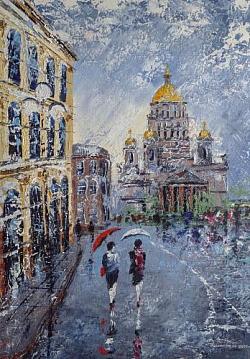 Санкт Петербурга. Дождливый день.